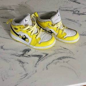 Air Jordan 1 Mid Gs Dynamic Yellow - Youth